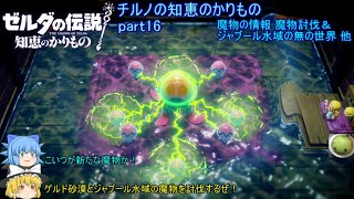 【ゼルダの伝説 知恵のかりもの】 チルノの知恵のかりもの part16 魔物の情報 魔物討伐＆ジャブール水域の無の世界 他【ゆっくり実況】