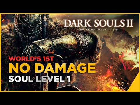 WORLDS FIRST 0 / No Damage SL1 Run - DARK SOULS 2: Scholar of the First Sin