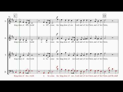 Handel's Messiah Part 44  - Hallelujah  - Bass practice part