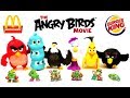 2017 BURGER KING ANGRY BIRDS MOVIE McDONALD S HAPPY MEAL TOYS KID FULL SET 6 WORLD COLLECTION EUROPE