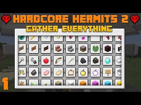 Minecraft Hardcore Hermits 1 All The Items! (Season 2)
