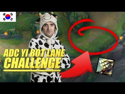 THE ADC MASTER YI BOT LANE CHALLENGE - Cowsep