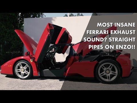 Most Insane Ferrari Exhaust Sound? Straight Pipes on Enzo!!