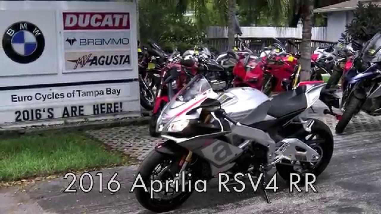 2016 Aprilia RSV4 RR Bucine Grey at Euro Cycles of Tampa Bay