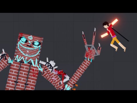 BRICK GOLEM vs Luffy ( Ryuo Haki ) - People Playground 1.22