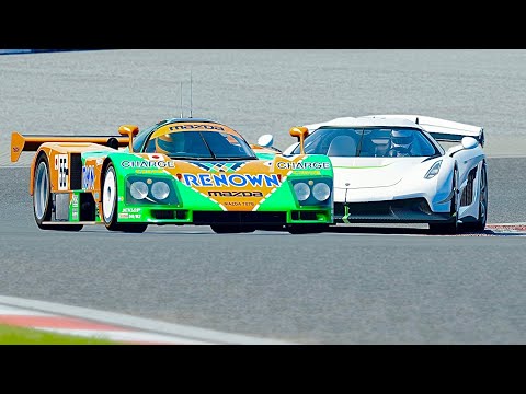 Koenigsegg Jesko vs Mazda 787B at Nurburgring GP