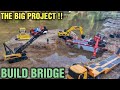 Story Line RC Wpl Hilux WL Excavator Huina Double E Bulldozer Making A Bridge Construction
