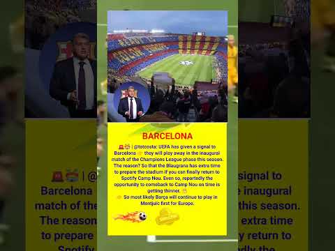 Barcelona comeback to Camp Nou🔥🔥#barcelonafootball #football #trending #shortvideo