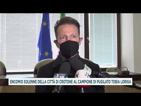 ENCOMIO SOLENNE DELLA CITTÀ DI CROTONE AL CAMPIONE DI PUGILATO TOBIA LORIGA