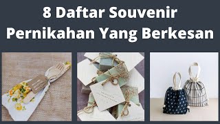 Download lagu 8 Rekomendasi Souvenir Pernikahan Unik, Berkesan dan Bermanfaat mp3