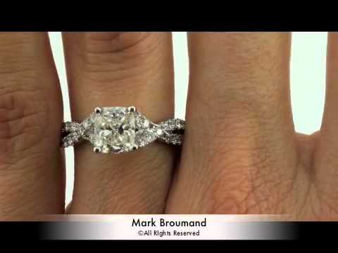 2.12ct Cushion Cut Diamond Engagement Anniversary Ring-Mark Broumand