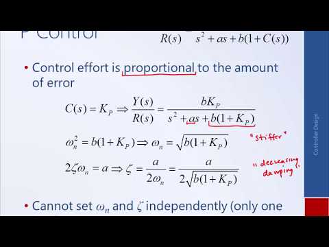 System Dynamics and Control: Module 14c - Intro to PID, P Control