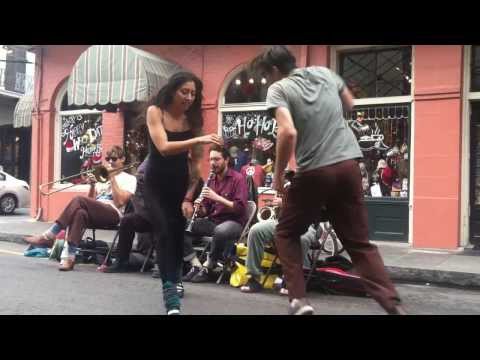 The Smoking Time Jazz Club performing "Zombie" with Giselle and Chance dancing