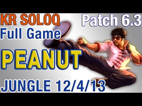 ROX Tigers Peanut - Lee Sin Jungle - S6 Kr LoL Ranked Master #48
