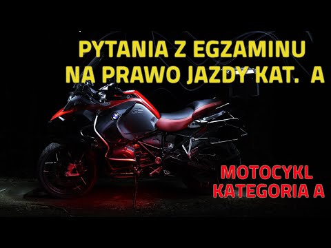 🏍 Motocykl, kategoria A, specjalistyczne pytania z egzaminu 🏍