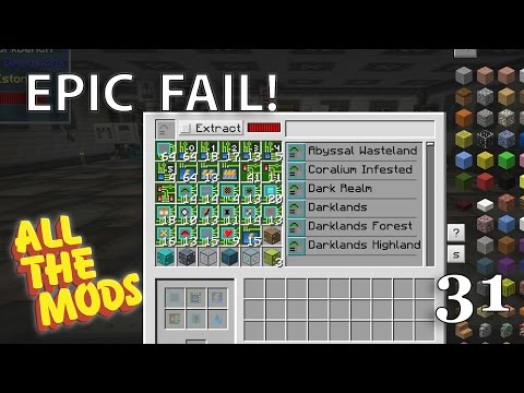 Minecraft : All The Mods 1.10.2 : #31 - RFTools Dimlets, We Failed Hard! #facepalm