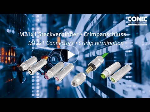M12x1 feldkonfektionierbar Crimpanschluss