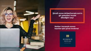 #TYT , #AYT , #KPSS , #ALES , #DGS ve #LGS | Online Dershane | Rehber Hocasi
