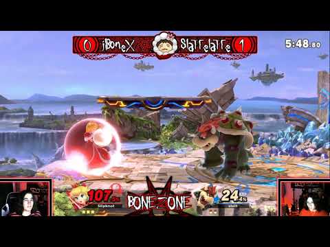 jBoneX (Peach) vs SlatteLatte (Bowser) - Bone Zone #3 - SSB Ultimate
