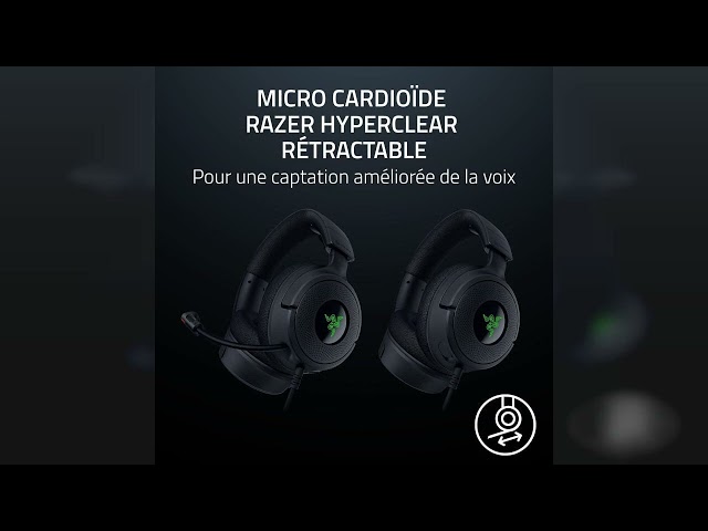 Vídeo relacionado con Razer Kraken V4 X - Wired PC Gaming Headset (Triforce 40mm Drivers, Retractable Cardioid Mic, 7.1 Surround Sound, Chroma RGB, for PC - Console & Phones Via USB-C) Black