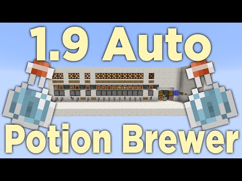 CR3WProductionz - Minecraft 1.9: Automatic Potion Brewer - Compact Redstone Tutorial