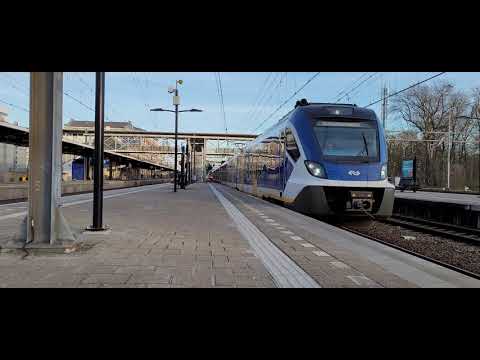 NS SNG 2327 + NS SNG 2349 Departing Dordrecht Station (DESCRIPTION)