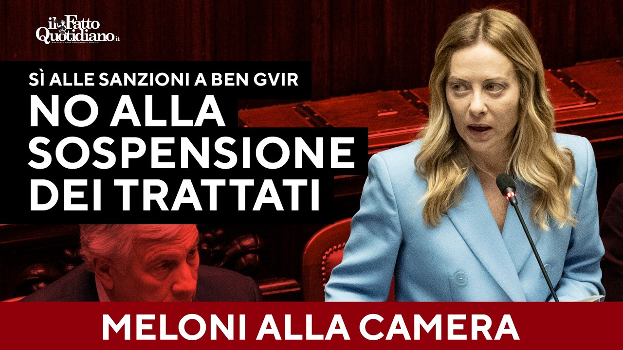 Meloni: “Parole di Ben Gvir inaccettabili”. Ma dice no alla revisione degli accordi bilaterali