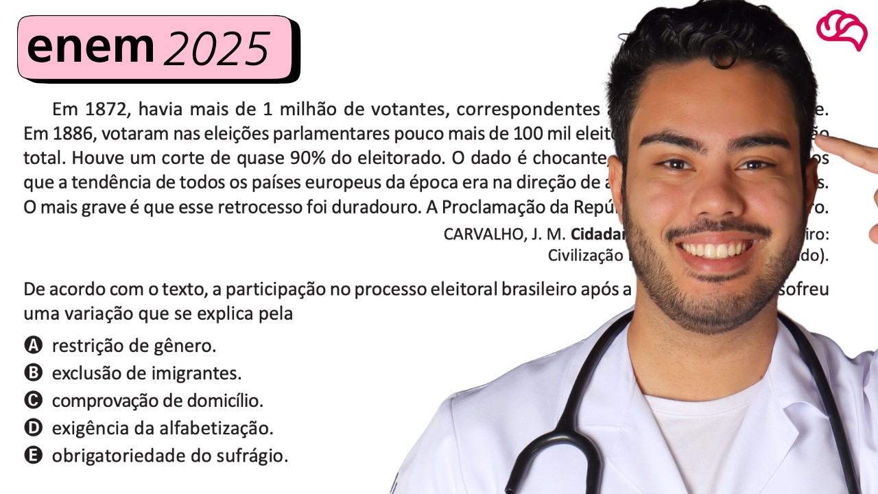 Resolução em Vídeo — Questão 58 ENEM 2025