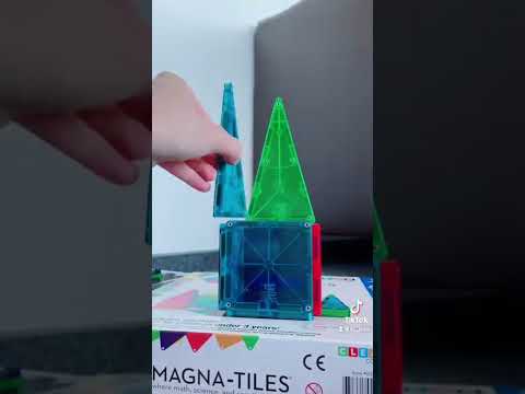 MAGNA-TILES Magnetinis permatomas konstruktorius, 32 det. video