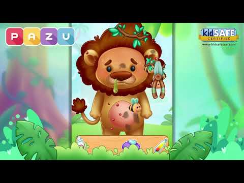 Jungle Animal Kids Care Games Video