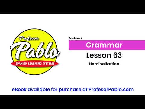 Grammar - Lesson 63 - Nominalization