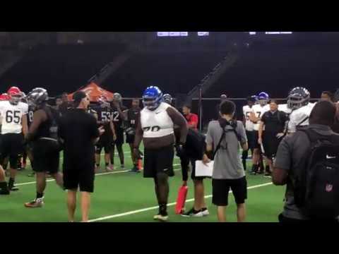 Watch: 5-Star OG Kardell Thomas vs. 5-Star DT Ishmael Sopsher At Camp