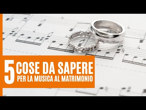 5 cose che devi sapere se vuoi la musica al tuo matrimonio.