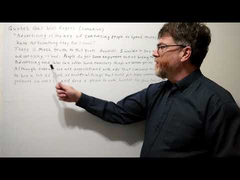 Tutor Nick P Quotes 26 Will Rogers - Advertising Is the Art of ...