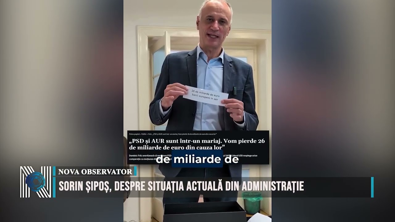 Sorin Șipoș, despre situația actuală din administrație