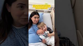 I’ve been waiting my whole life for this moment 🥹 #pregnancyjourney #siblings #postpartum #cute