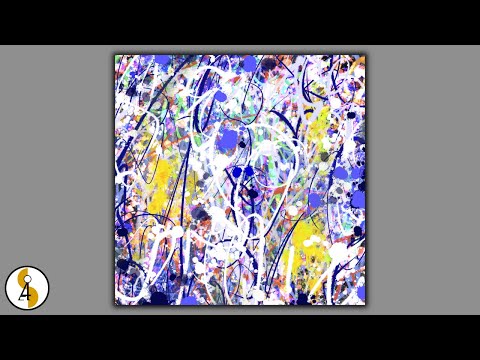 How To Paint Action Paintings / Jackson Pollock Style / Abstract Painting / Time Lapse / Demo #255
