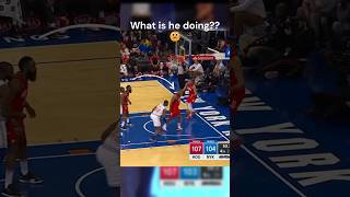 Eric Gordon inbounds ball to PJ Tucker but he doesn’t pick it up 🤔