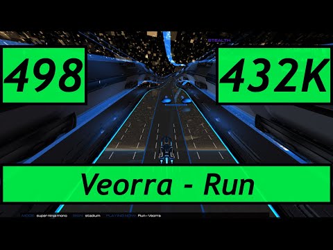 Audiosurf 2 Ep. 498: Veorra - Run. 432K score. Super Ninja Mono.