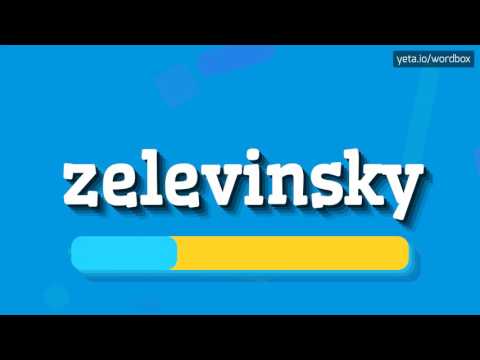ZELEVINSKY - HOW TO PRONOUNCE IT!?