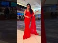 Mannara Chopra In Beautiful Red Saree