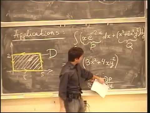 Lecture 20  Green's Theorem   MATH 53 Multivariable Calculus with Edward Frenkel002