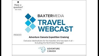 Recorded Webcast: Adventure Canada