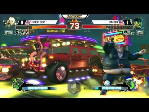 Ricky Ortiz (Rufus) vs Hiro (Bison) - Final Round 18 USF4 - 720p 60fps