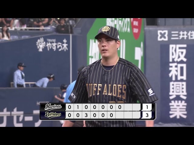 【7回表】安定感のある投球!! バファローズ・九里亜蓮 7回117球4奪三振1失点の好投!! 2025年7月6日 オリックス・バファローズ 対 千葉ロッテマリーンズ