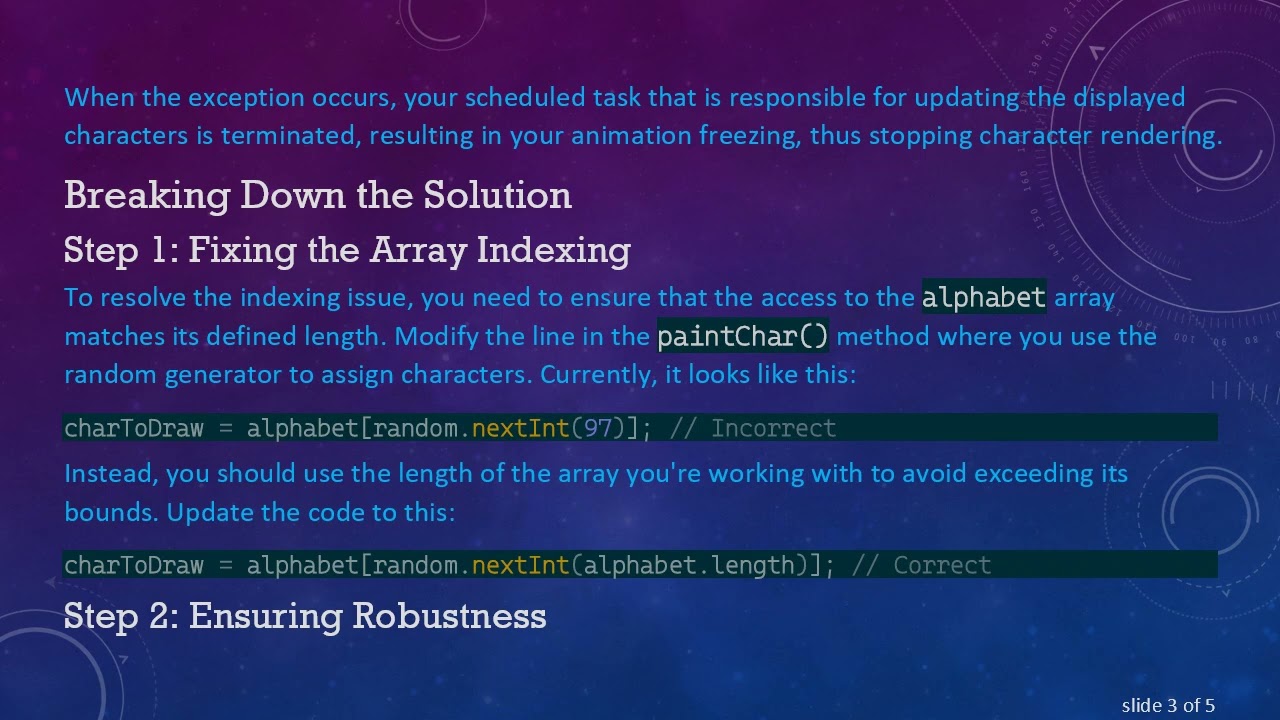 Fixing Character Rendering Issues in Your Java Swing Matrix Animation