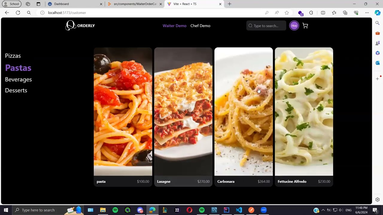 Restaurant management system (React + Spring Boot)