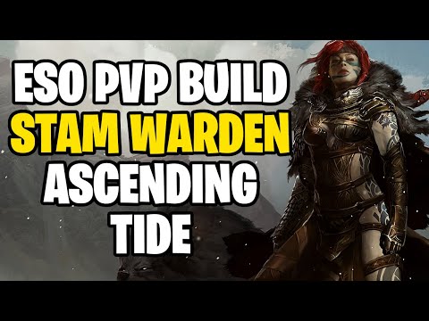 ESO Stamina Warden PvP Build & Gameplay (Ascending Tide)