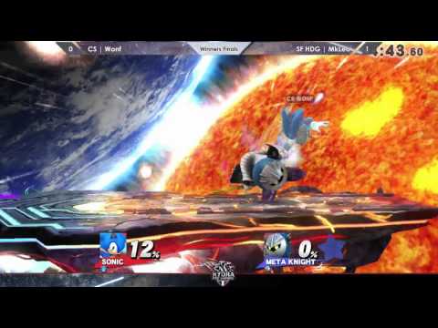 Hail Smash VI -  CS | Wonf (Sonic) Vs. SF HDG | MkLeo (Meta Knight) Winners Finals - Smash 4
