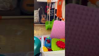ネズミのおもちゃで遊ぶ子猫　#里子　#子猫　#猫　#滑り台